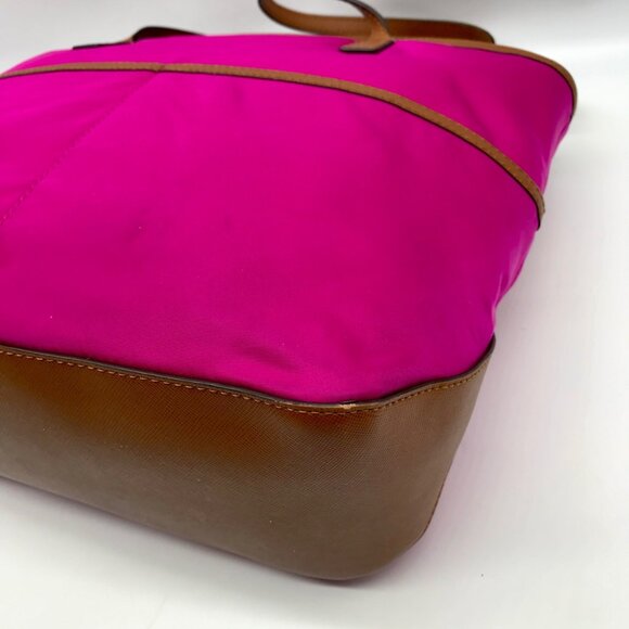 Michael Kors Purple Nylon & Leather Pocket Tote - Picture 8 of 10